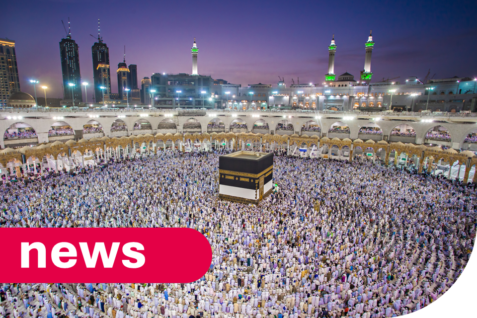 Imagem relacionada à notícia: O UKHSA insta os peregrinos Hajj e Umrah a obter vacinação contra meningite