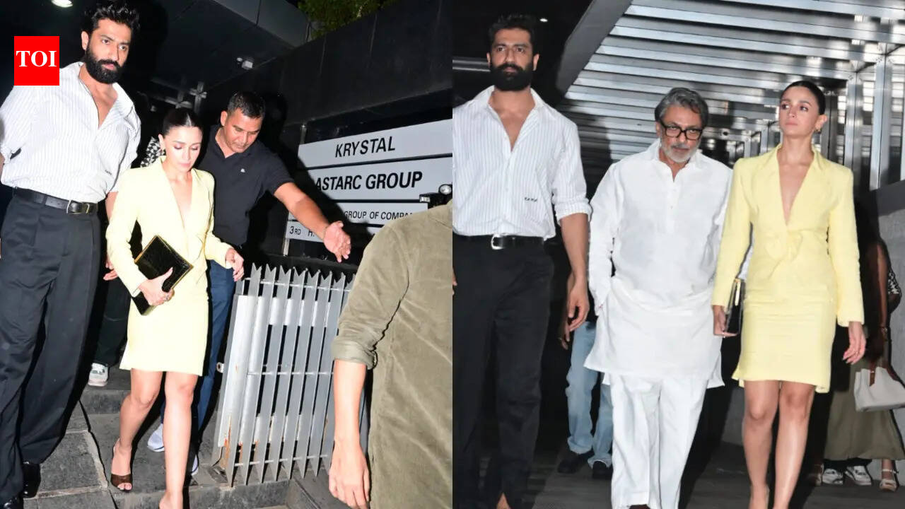 Alia Bhatt chama a atenção com um look vintage em Givenchy de cor amarelo manteiga, com um laço na cintura direto dos arquivos