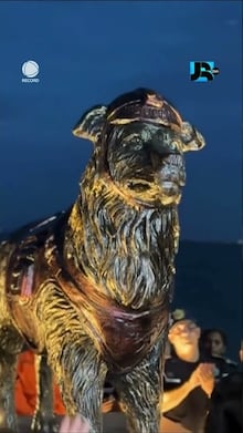 Cachorro de quase 60 quilos ‘desiste’ de trilha e socorristas precisam carregá-lo por 6 km