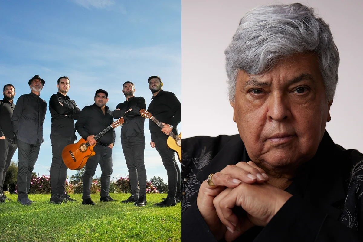 Montagem de imagens mostra o Gipsy Kings (à esquerda) e Sidney Magal (à direita) - Metrópoles