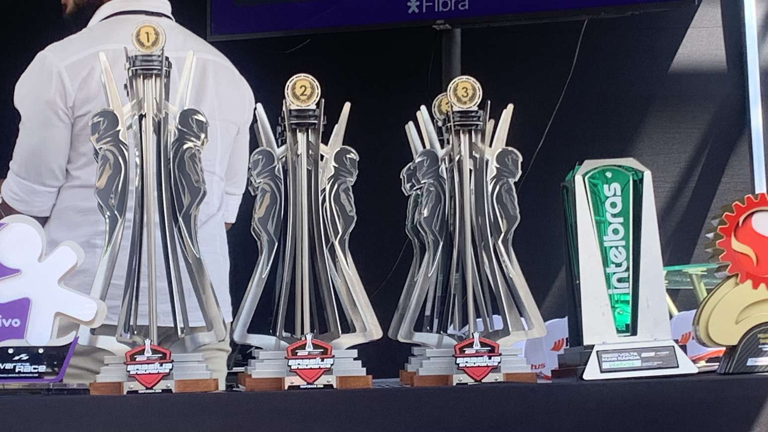 Troféus da etapa endurance da Stock Car Pro Series