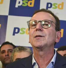 O ex-prefeito do Rio, Eduardo Paes (PSD), é candidato ao governo do Rio de Janeiro durante convenção do PSD na capital fluminense Foto: PAULO CARNEIRO/ATO PRESS/ESTADÃO CONTEÚDO