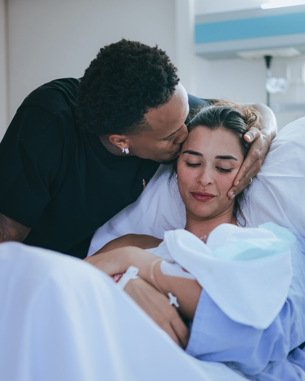 Éder Militão, Tainá e Gabriel — Foto: rep/ instagram
