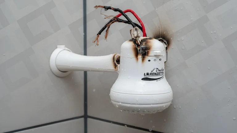 Chuveiro com cheiro de queimado é normal? Saiba quando há risco de incêndio