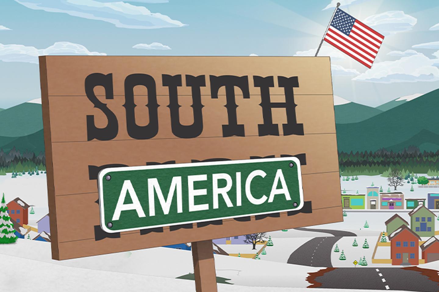 'South Park' diz que está mudando o nome para 'América do Sul' em clara referência à Trump