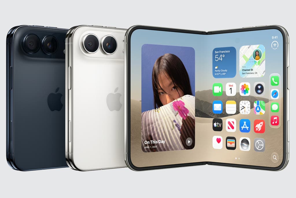 Apenas que a Apple acaba de revelar um iPhone dobrável, e ele parece ótimo