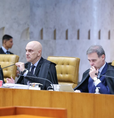 No centro da crise estão os nomes dos ministros Alexandre de Moraes e André Mendonça Foto: Antonio Augusto/STF
