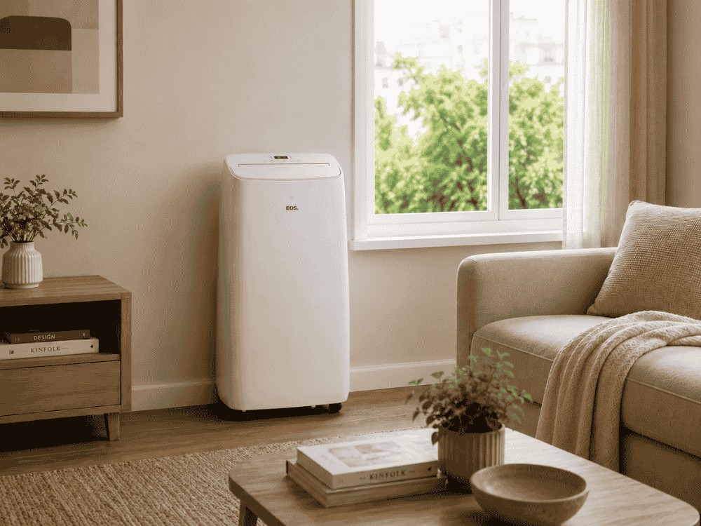 O ar-condicionado portátil pode ser uma boa iniciativa para refrescar o ambiente sem grandes instalaç — Foto: Divulgação/EOS