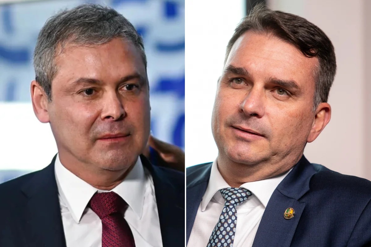 Lindbergh Farias e Flávio Bolsonaro