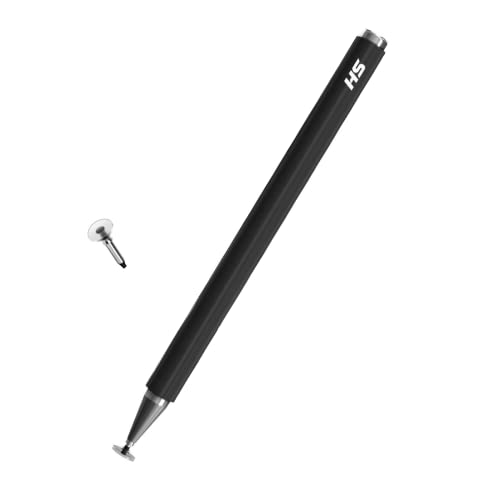 Caneta Stylus Touch em Metal para Tablets, Smartphones e Notebooks - Preto
