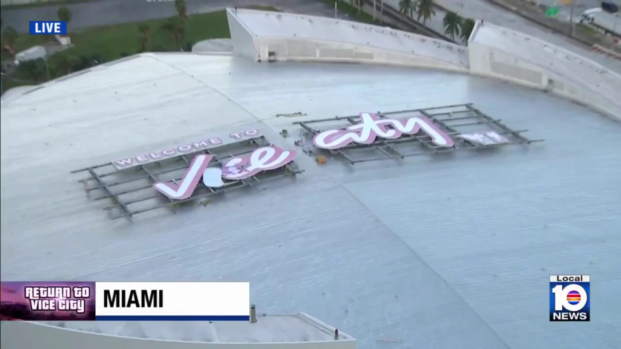 GTA 6 transforma Miami em Vice City com outdoor de quase US$ 1 milhão