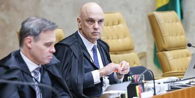 Os ministros do STF Andr&eacute; Mendon&ccedil;a e Alexandre de Moraes Foto: Antonio Augusto/STF