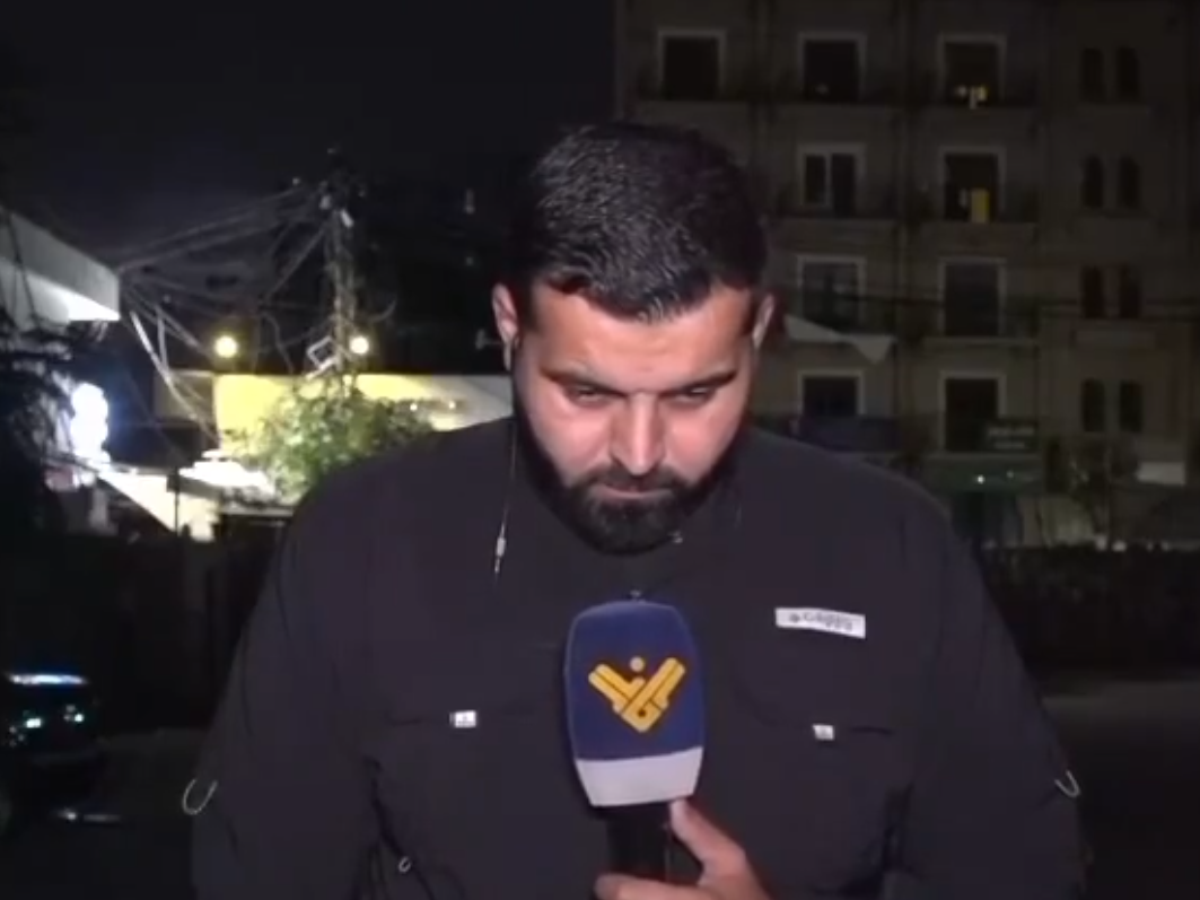 Jornalista é atingido por bombardeio durante transmissão no Líbano