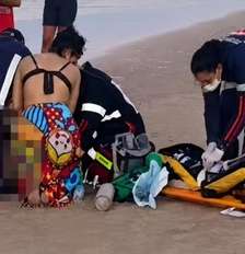 Turista morre afogado após salvar filho em praia de Ilhéus (BA) Foto: Reprodução/TV Santa Cruz