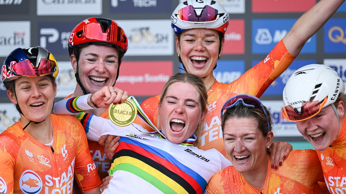 Demi Vollering wins women’s UCI Road World Championships cycling event in Montreal