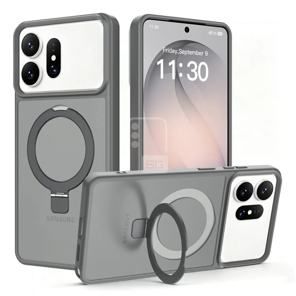 Novo visual pode marcar uma das maiores mudanças de design da Samsung em anos e introduzir suporte inédito ao carregamento magnético por indução na linha Galaxy — Foto: Reprodução/SammyGuru
