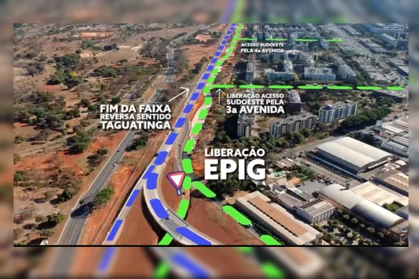 Faixa reversa da Epig será desativada neste domingo; veja mudanças - destaque galeria