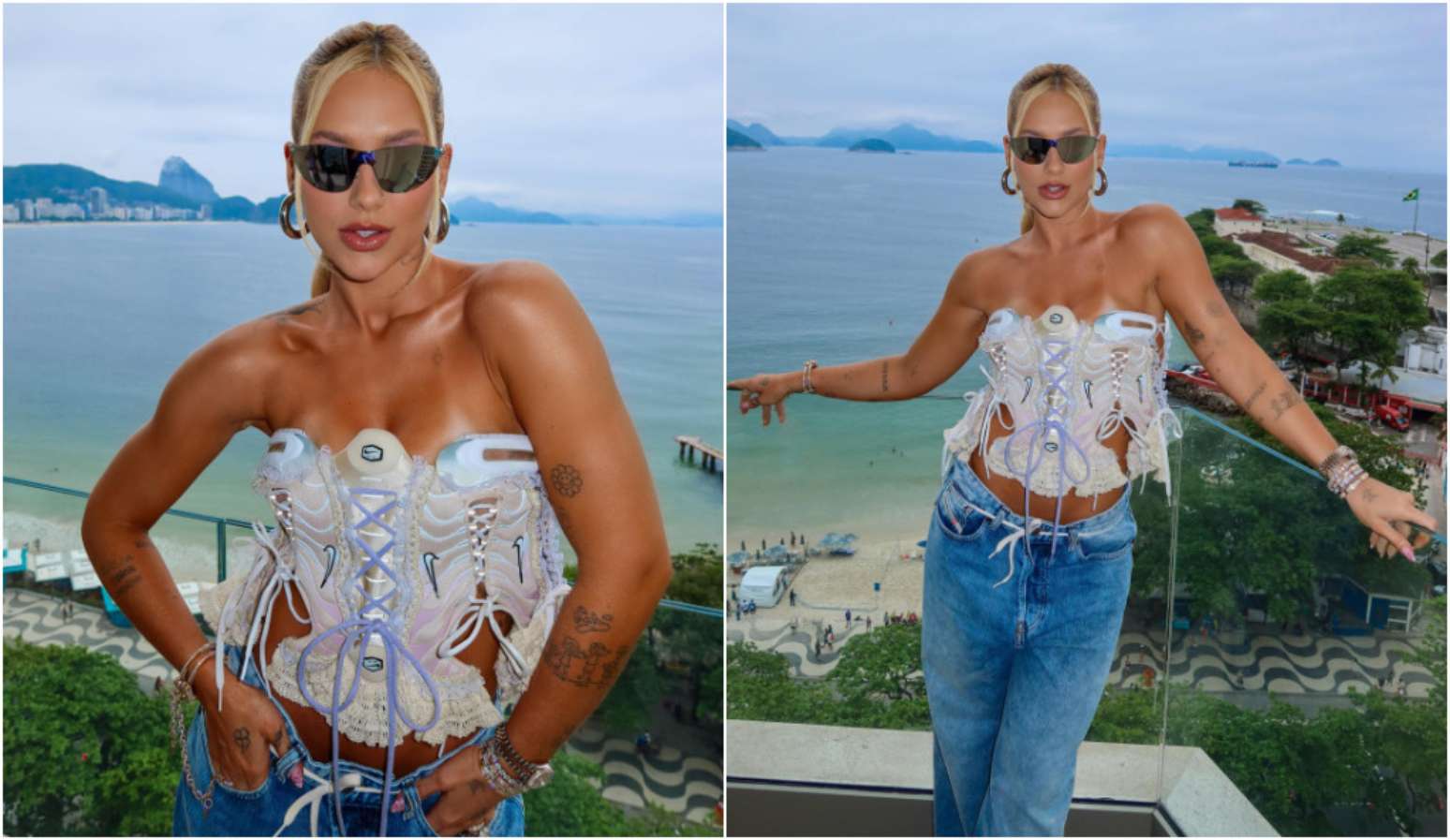 Virginia aposta em look inusitado para NFL no Maracanã e divide opiniões