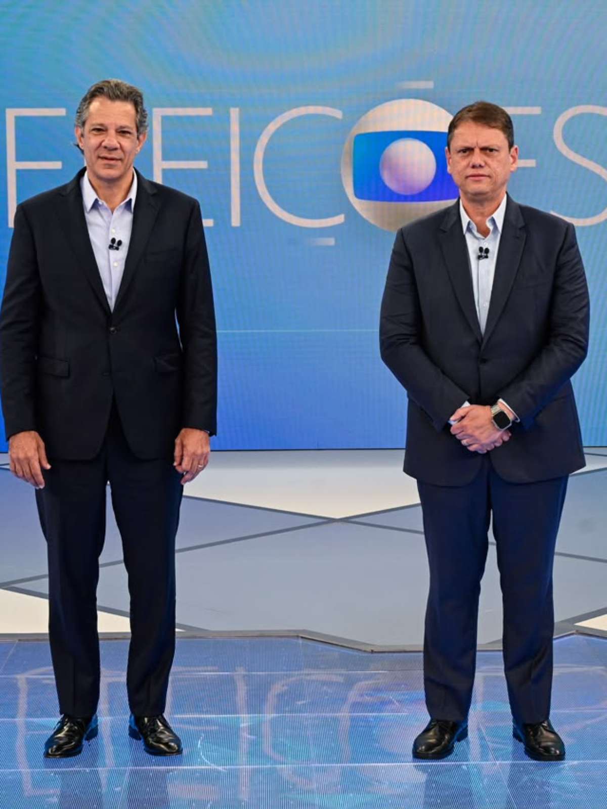Transporte e educação são temas do 3º bloco de debate entre Tarcísio e Haddad na Globo; acompanhe ao vivo