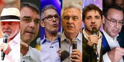 Presidenci&aacute;veis Luiz In&aacute;cio Lula da Silva (PT), Fl&aacute;vio Bolsonaro (PL), Romeu Zema (Novo), Ronaldo Caiado (PSD), Renan Santos (Miss&atilde;o) e Augusto Cury (Avante) Foto: Wilton Junior, Pedro Kirilos, Wilton Junior, Taba Benedicto, Isabella Finholdt, Daniel Teixeira/Estad&atilde;o / Estad&atilde;o