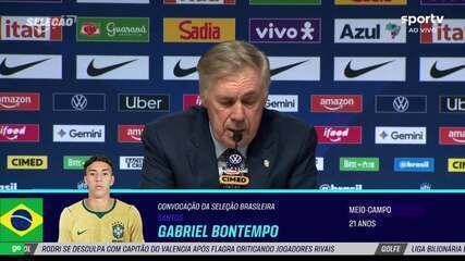 Ancelotti sobre carência no meio-campo: "Colocar uma nova geração de jogadores"