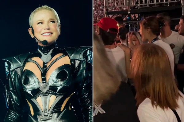 Xuxa cobra neto a Sasha e João Lucas em show: "A vovó quer saber"