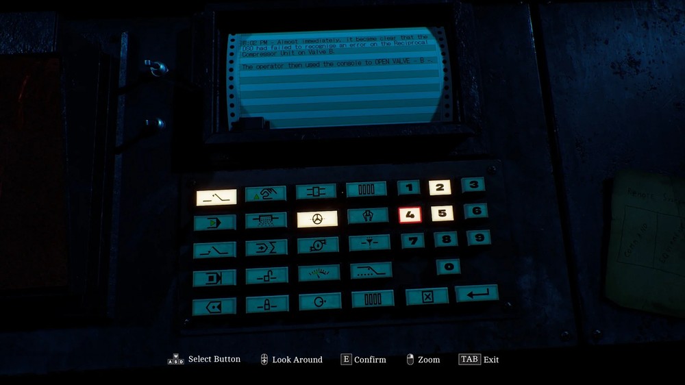 Siga as instruções para solucionar o puzzle do Sistema de Controle Remoto em Silent Hill Townfall — Foto: Reprodução/MapGenie