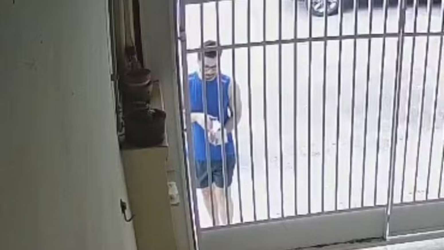 Imagens registraram o dentista Christian Eduardo Corsi, de 37 anos, antes de desaparecer.