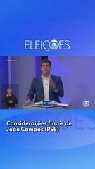 Debate PE: Considerações finais de João Campos (PSB)