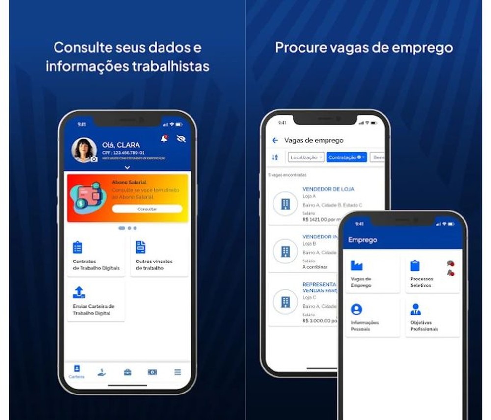 Carteira de Trabalho Digital é o app oficial do governo federal para acessar serviços relacionados à vida profissional — Foto: Reprodução/Google Play Store
