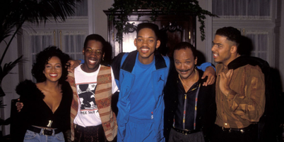 Elenco de 'Um Maluco no Pedaço' nos bastidores da série que foi ao ar entre 1990 e 1996 Foto: Ron Galella, Ltd./Ron Galella Collection via Getty Images