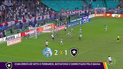 Com erros de Neto Ferraresi, Botafogo é derrotado pelo Bahia