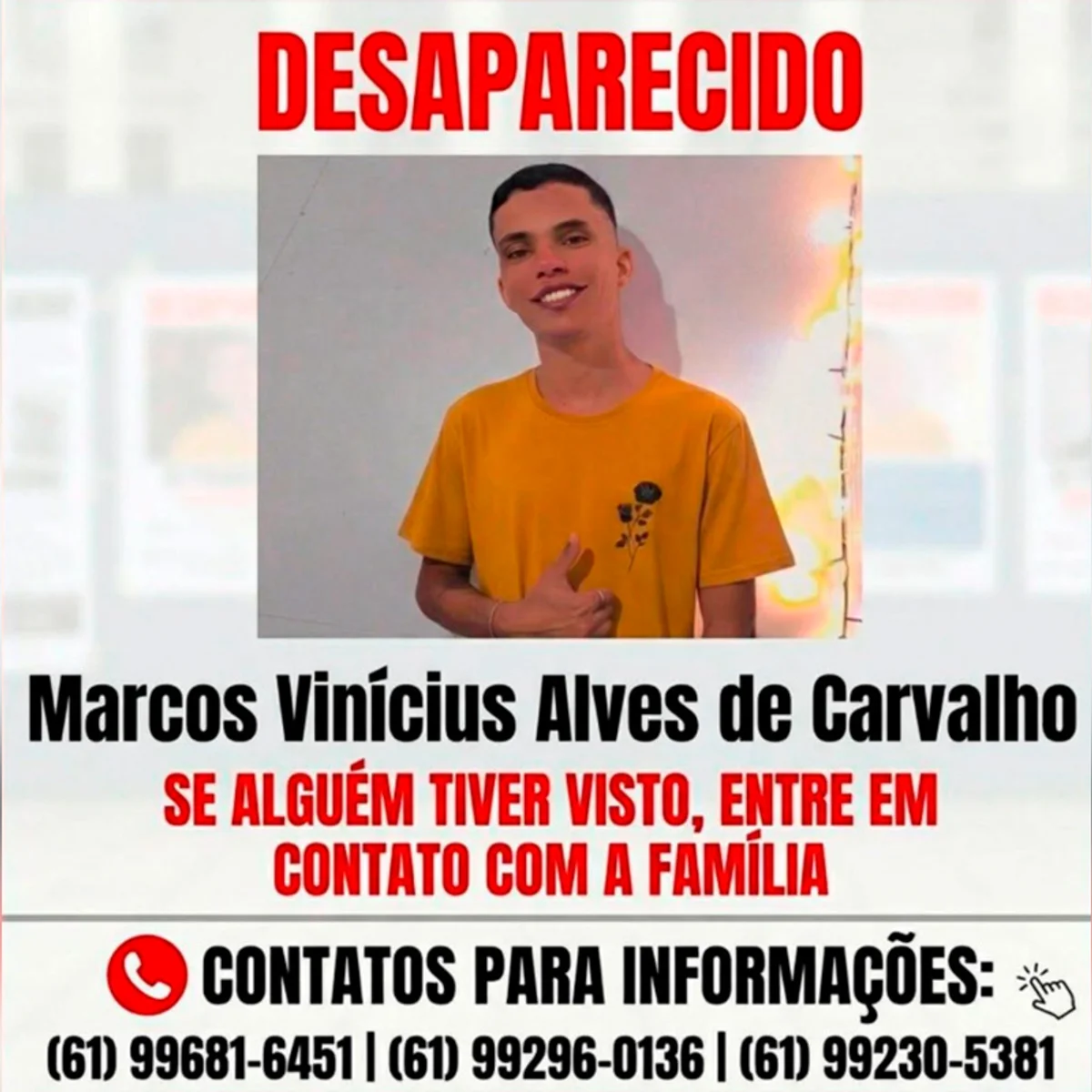 Em sofrimento psiquiátrico, paciente foge de UPA no DF e família pede ajuda