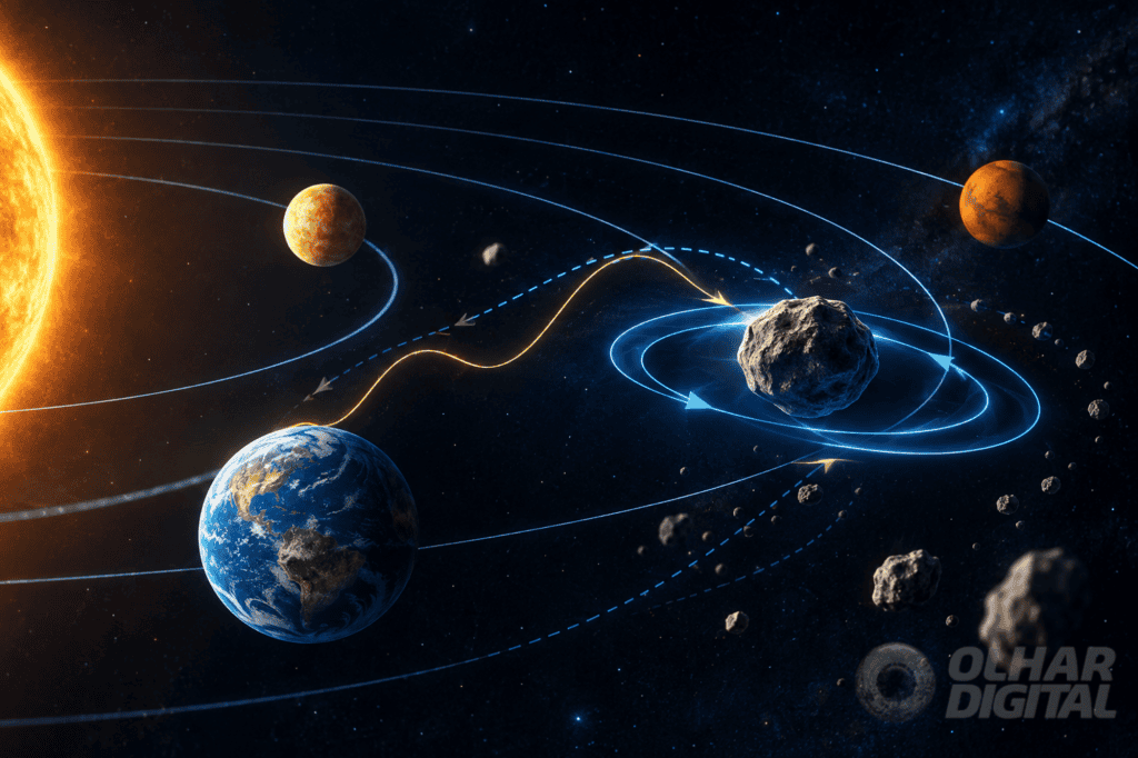 Asteroides podem ter “escudo” contra planetas, revela pesquisa premiada da Unesp