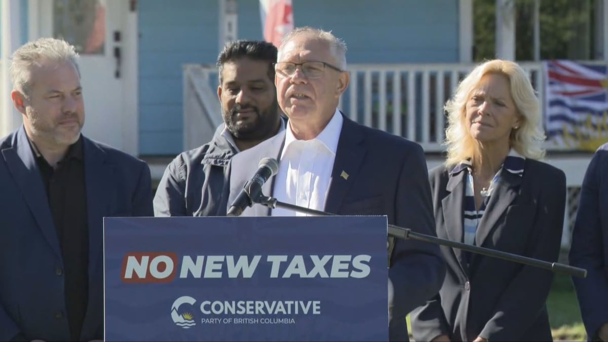 B.C. Conservative leader pledges not to raise or introduce new taxes if elected