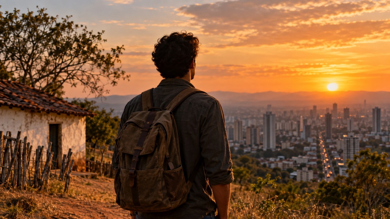 A reflexão de Guimarães Rosa que quem já se mudou do interior para a capital reconhece na hora: “O sertão é do tamanho do mundo” , por que quem saiu do sertão nunca sai de verdade, segundo a psicologia da memória afetiva