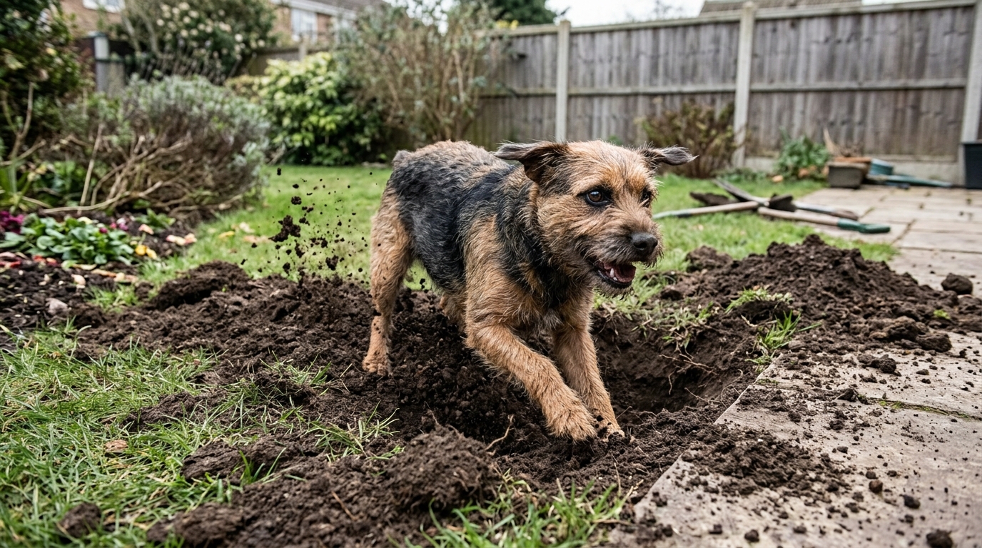 Veterinários especialistas concordam: se o seu cão está cavando buracos no jardim, não é apenas por tédio; na verdade, é um sinal de problemas comportamentais