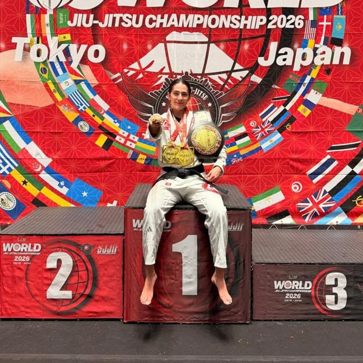 De Brasília a Tóquio: brasiliense se torna campeã mundial de jiu-jitsu