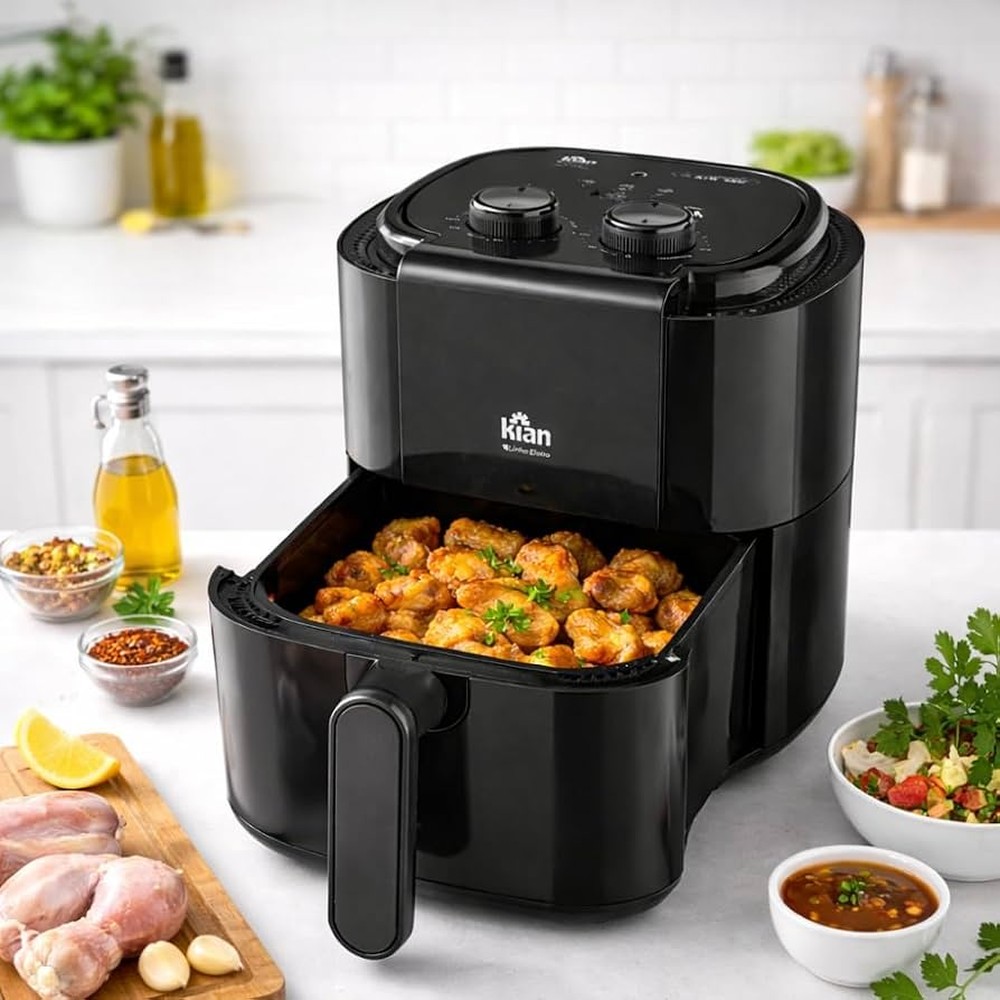 Air fryer Kian pode ser uma boa opção para espaços pequenos — Foto: Reprodução/Kian