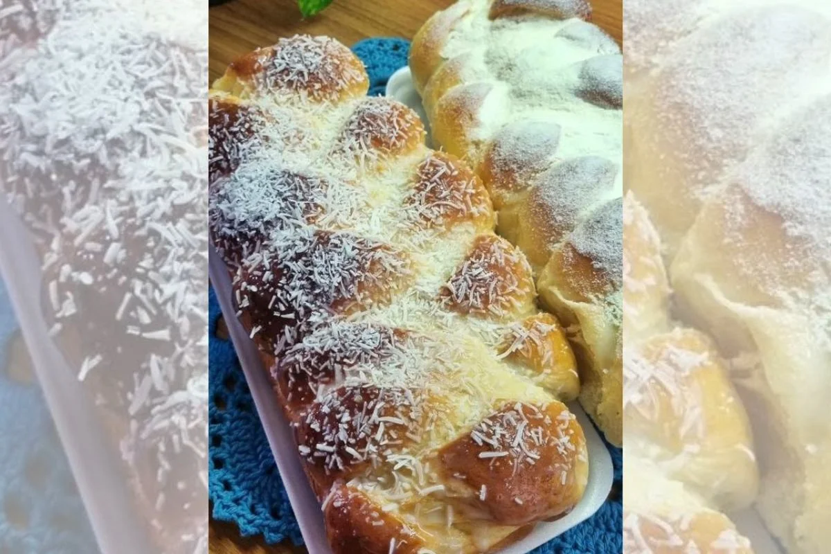 Rosca de coco fácil e econômica garante sabor de padaria em casa