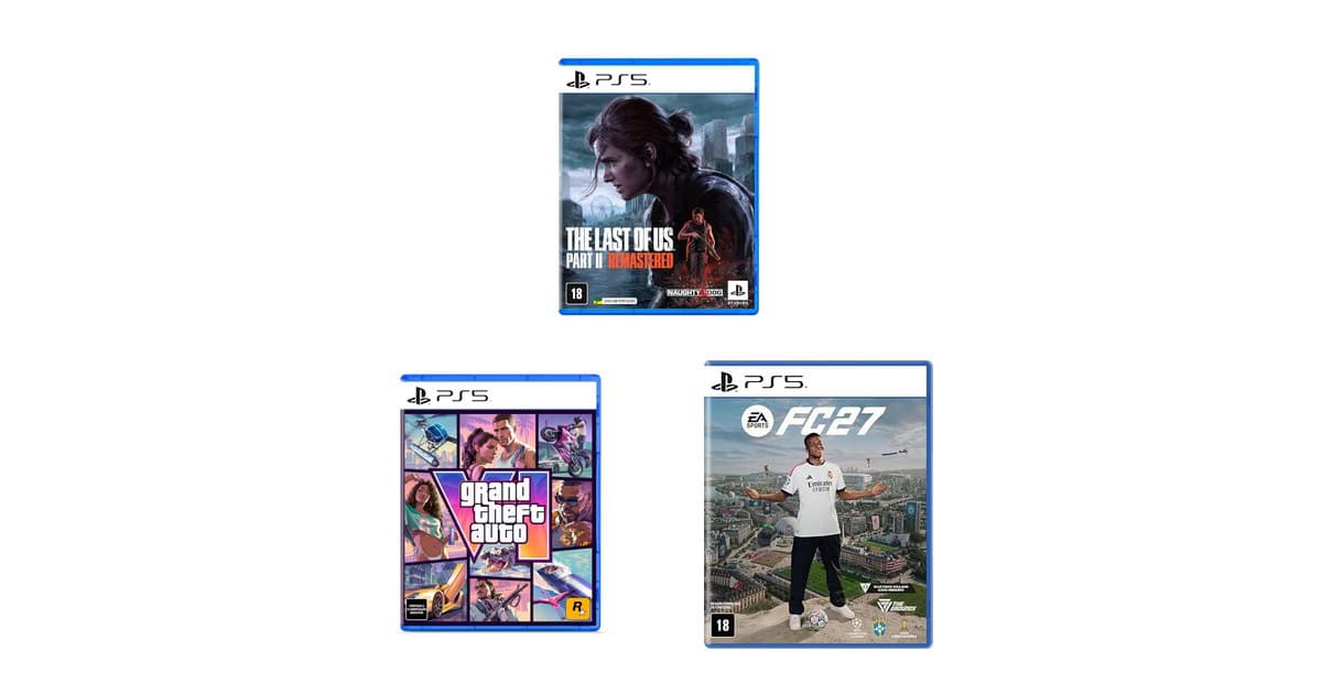 GTA VI, The Last of Us e mais: seleção de jogos PS5 em promoção na Amazon