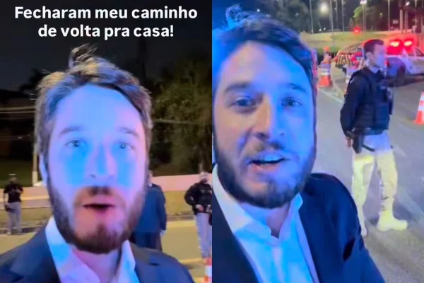 Homem tem celular derrubado por segurança de casamento do filho de Moraes