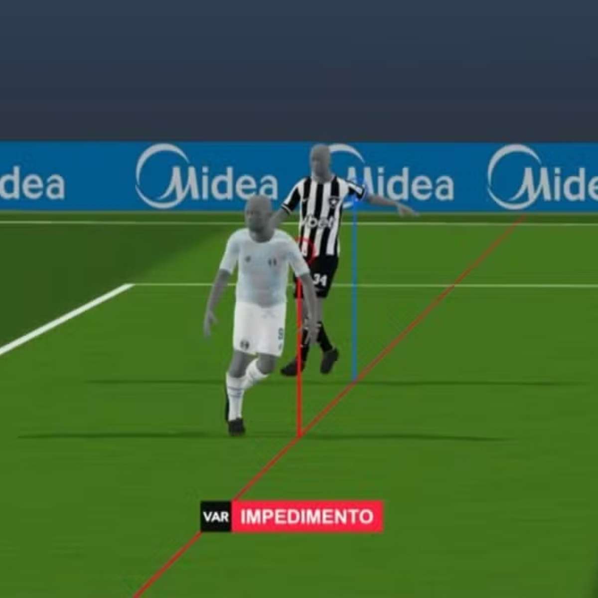 Grêmio teve gol anulado contra o Botafogo por impedimento de um centímetro, diz CBF