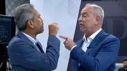 &lsquo;Baixe seu dedinho&rsquo;: Elmano e Ciro Gomes batem boca e apontam o dedo durante debate no Cear&aacute;