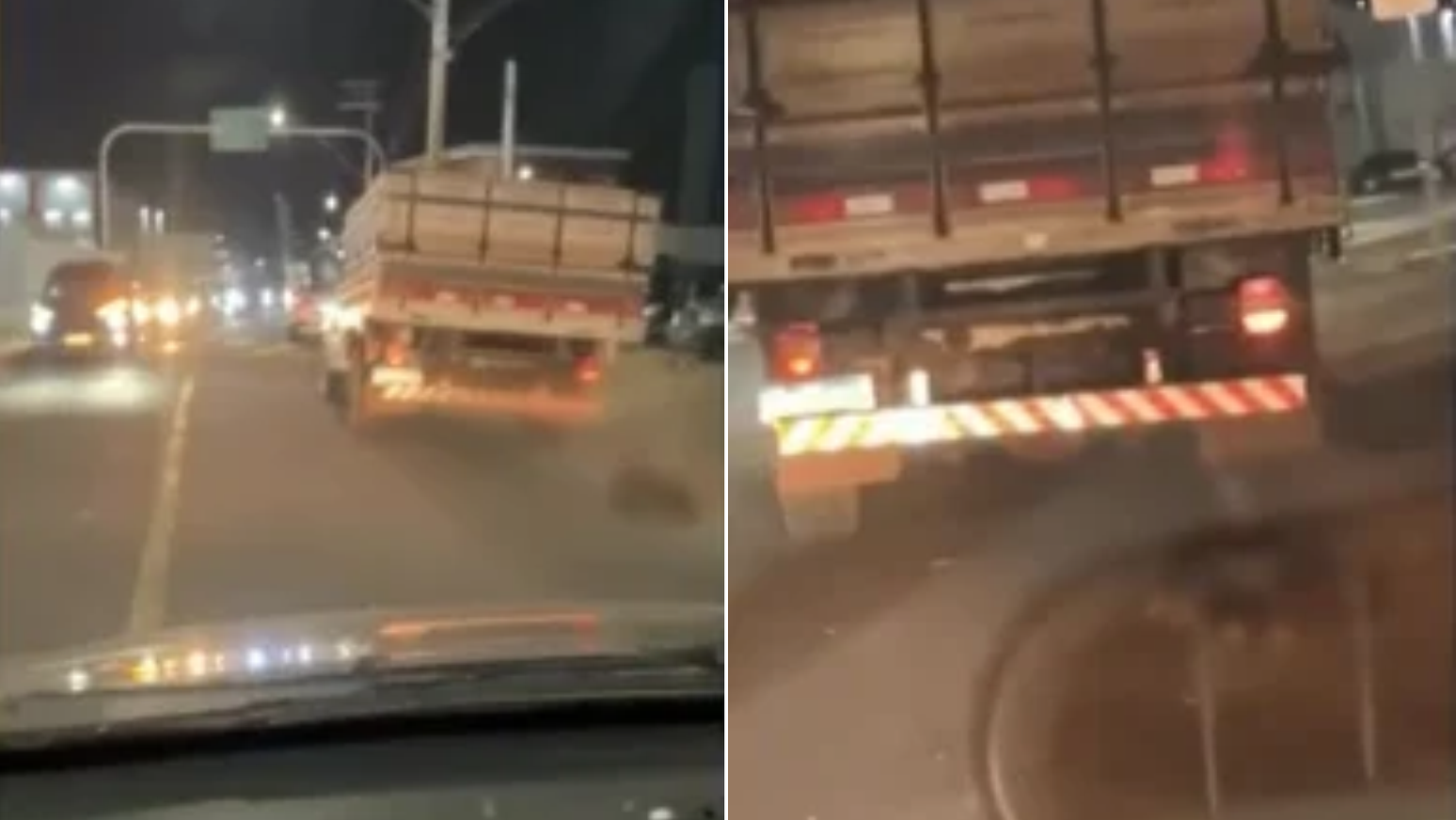 Caminhoneiro foi flagrado arrastando um cachorro amarrado no ve&iacute;culo na noite de s&aacute;bado, 26, em Ol&iacute;mpia (SP)