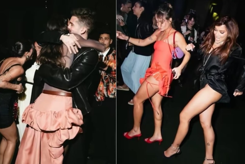 Bruna Marquezine dá abração em João Guilherme e Anitta e Bruna Griphão se acabam na pista — Foto: reprodução/ instagram