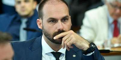 Eduardo Bolsonaro, que agora vive nos Estados Unidos Foto: Geraldo Magela/Agência Senado / Estadão