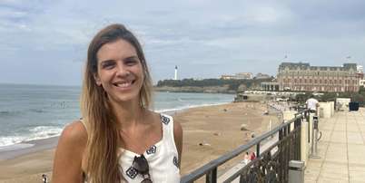 A produtora Mariana Genesc&aacute; em Biarritz, em 28 de setembro de 2027. Foto: RFI