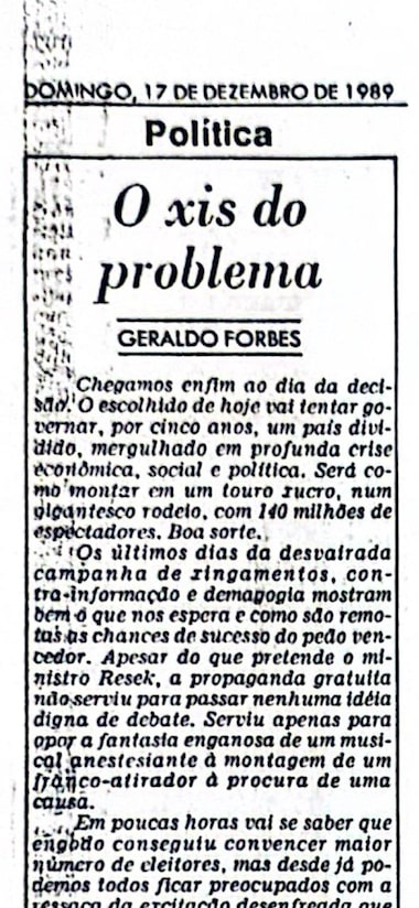 Empresário Geraldo de Figueiredo Forbes morre aos 83 anos
