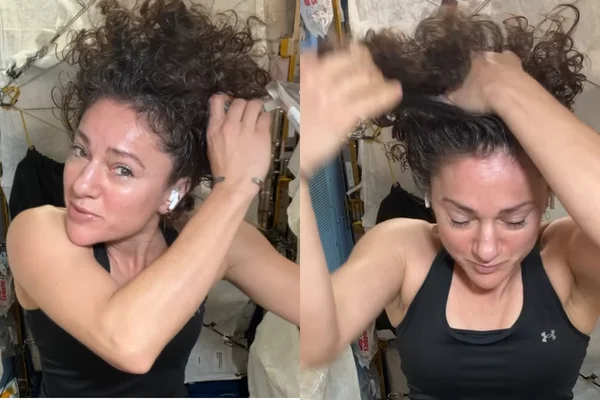 Astronauta da Nasa mostra como cuida do cabelo cacheado no espaço